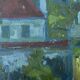 Vintage Landscape Painting“Paysage aux Robinson” By Svan Grandin 1906-1982