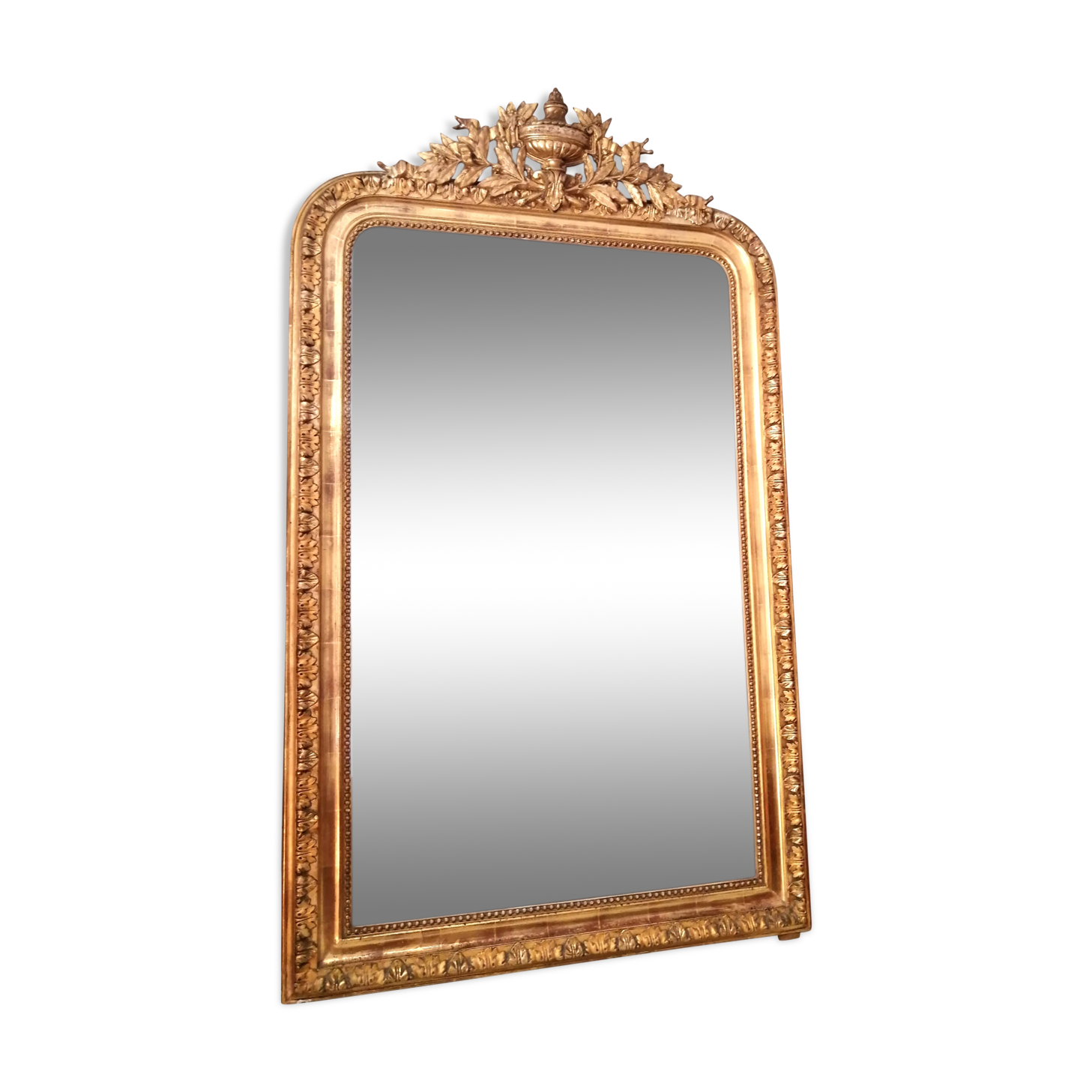 Old mirror Louis Philippe with pediment 142x81cm