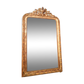 Miroir ancien Louis Philippe avec fronton 142x81cm