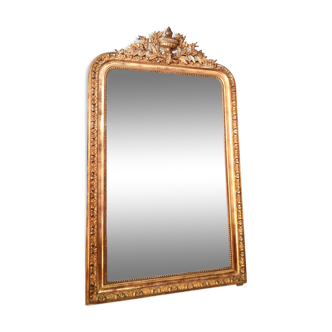 Old mirror Louis Philippe with pediment 142x81cm