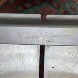 Postmodern Architectural Chairs in Stainless Steel, France, 1980