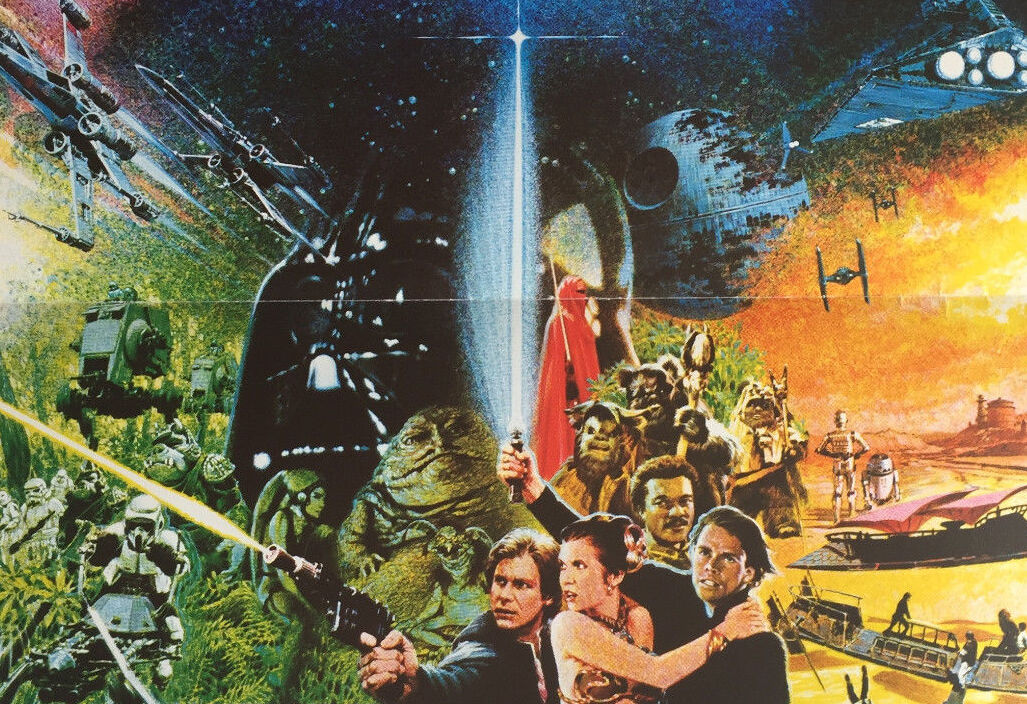 Movie poster "The Return of the Jedi" Star Wars 40x60cm 1983