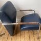 Zanotta Niccola Armchair - Andrea Branzi - Blue Leather