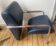 Zanotta Niccola Armchair - Andrea Branzi - Blue Leather