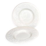 Wedgwood set of 2 pasta plates, Patrician garland, England