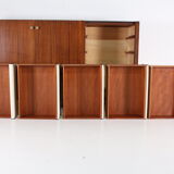 Rosewood and brass buffet by Roger Landault for Regy