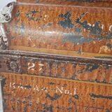 Ancient colonial travel trunk