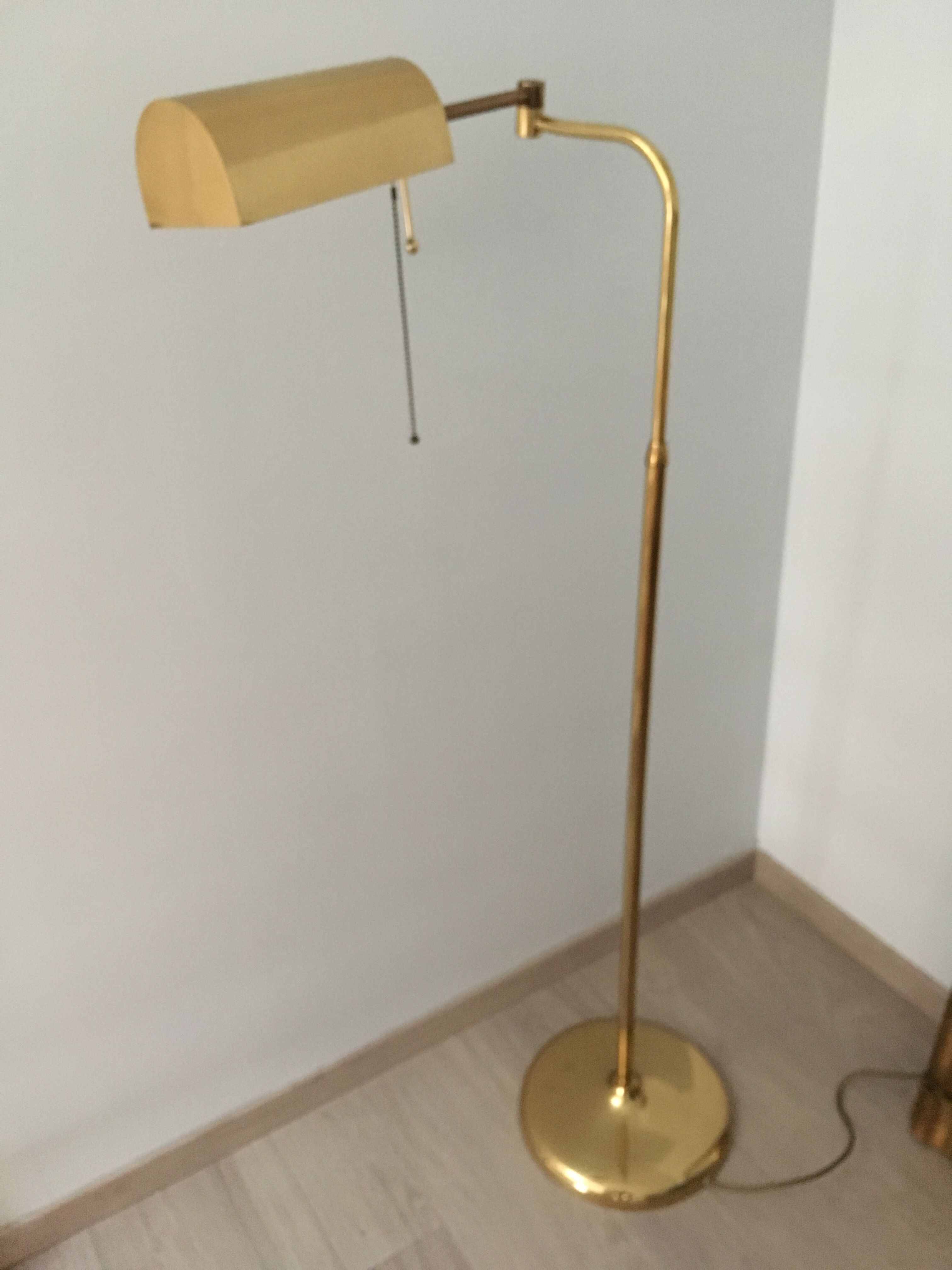 Brass floor lamp from Sölken Leuchten 1970's