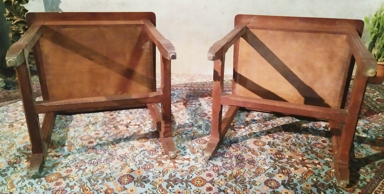 Pair of vintage school desks Hachette Messengers
