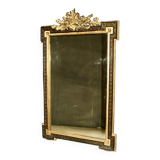Napoleon III Mirror With Flowered Basket Fronton