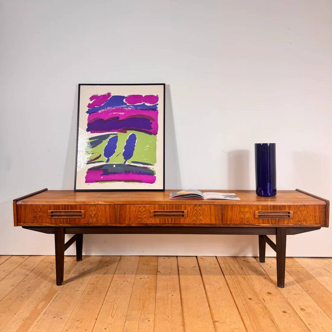 Enfilade basse en palissandre, années 1960