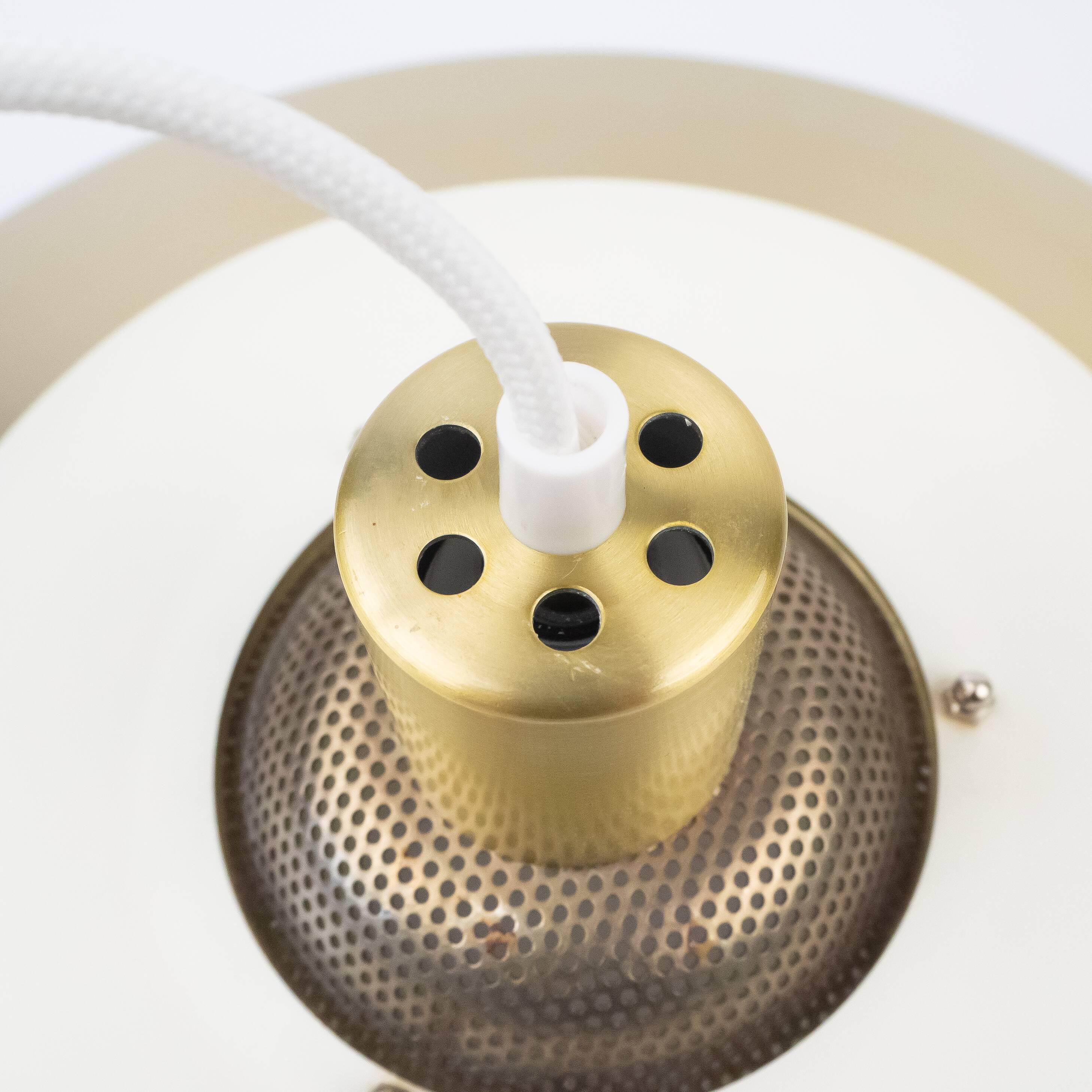 Danish vintage pendant lamp by Kurt Wiborg, Jeka, 1980s