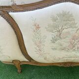 Basket bed and its two armchairs