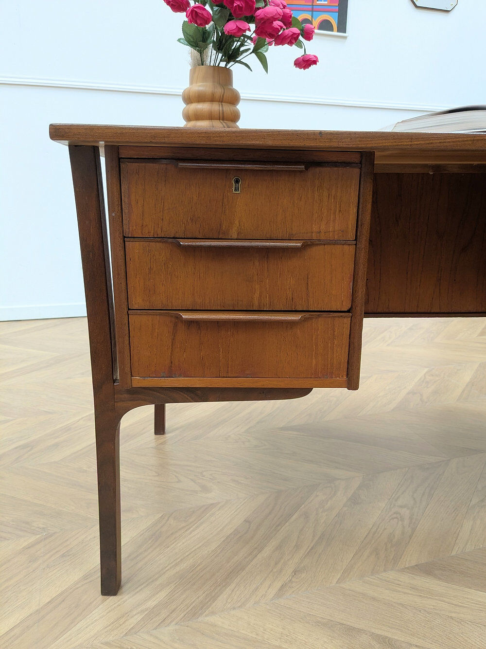 Bureau en teck scandinave