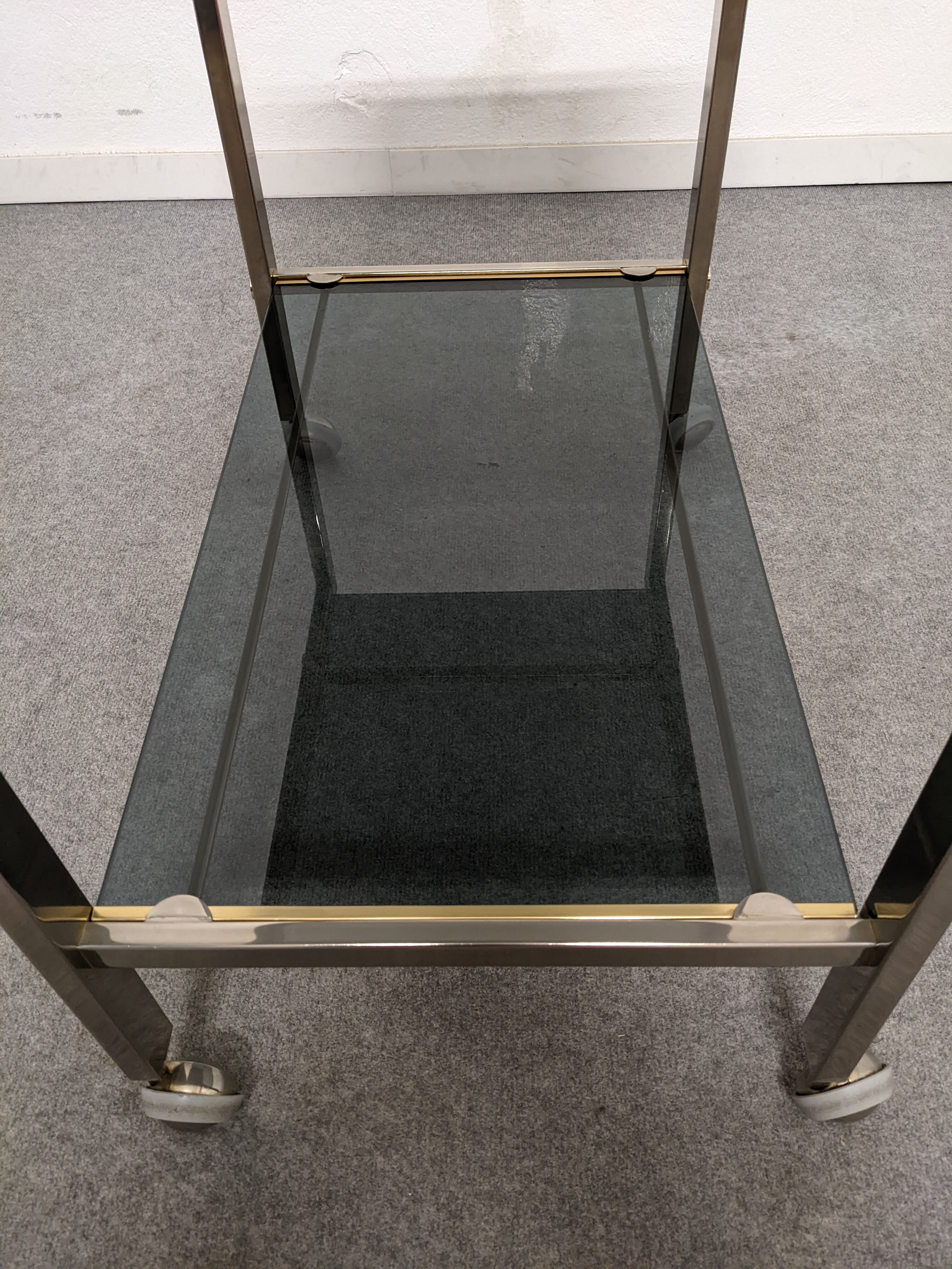 Dessert or side table on wheels from the 70s