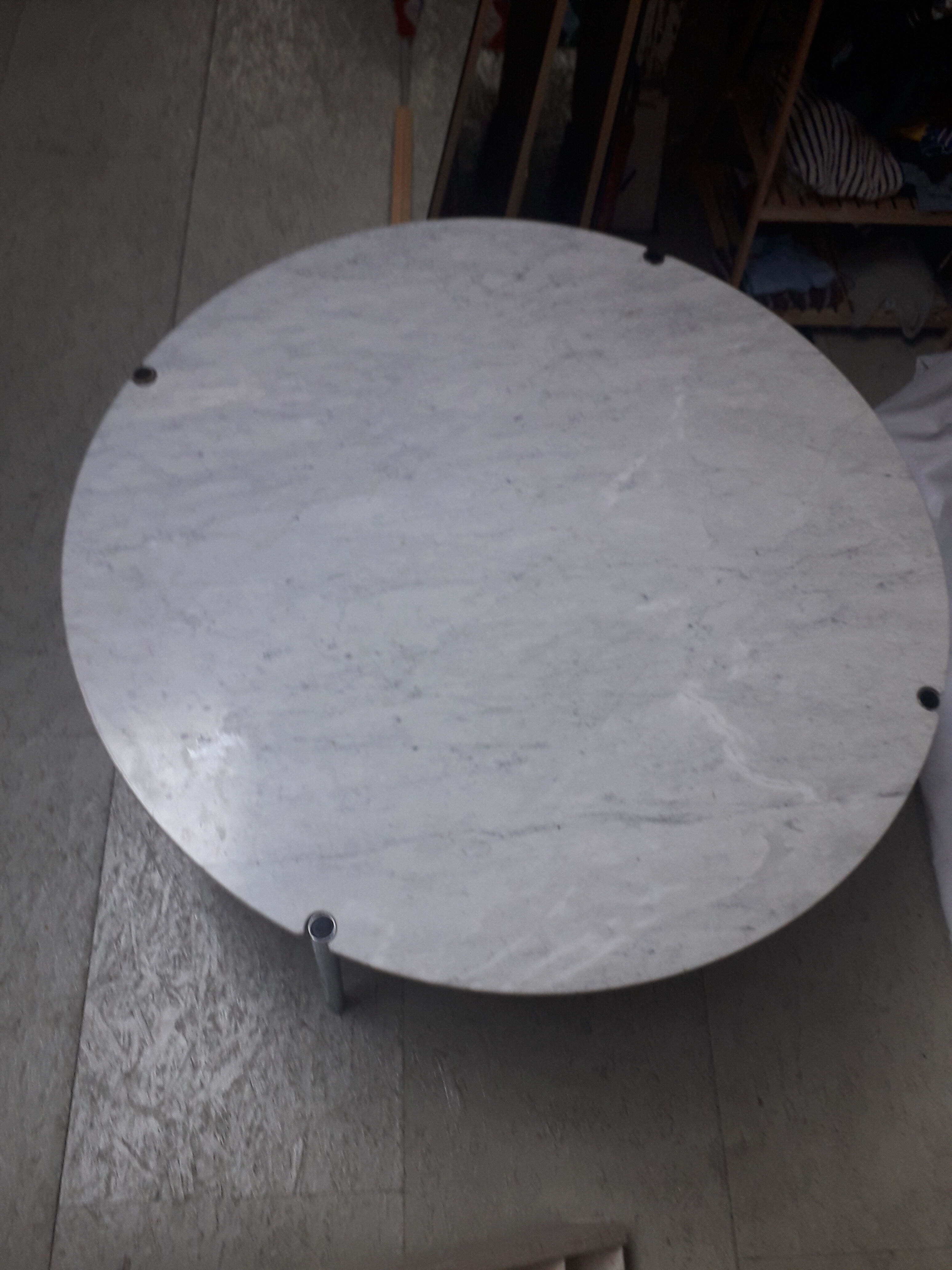 Round table marble 80