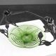 Glass and metal Art Deco Fruit Bowl, France 1920s
