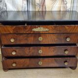 Empire period commode in flame mahogany – detached columns –