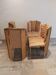 Set of 4 vintage Italian dining chairs, 1970