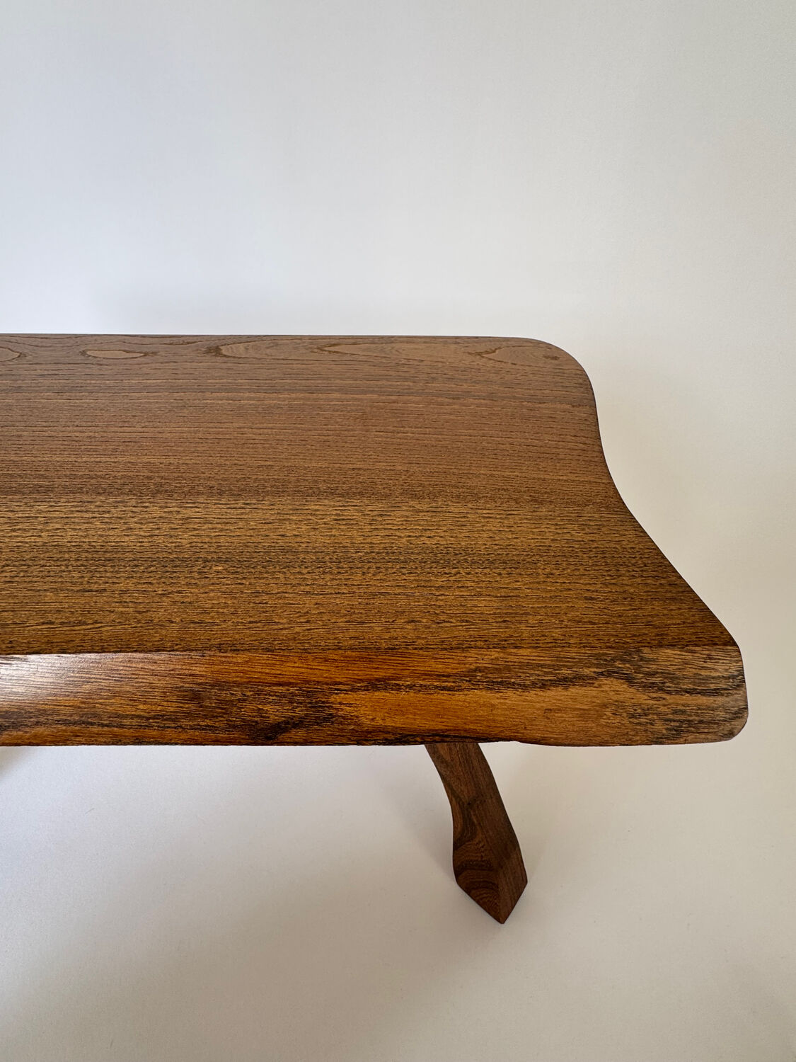 Mid Century Modern Oak Wood Nesting Table