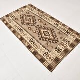 4x6 Kilim Vintage Oushak Area Kilim Rug, 103x192 Cm