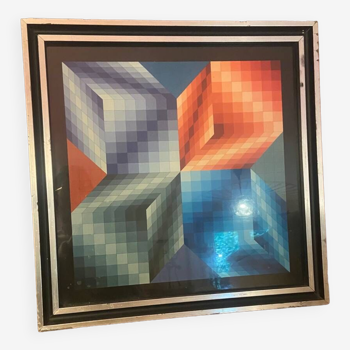 Affiche de Victor Vasarely des années 70