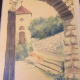 Watercolor by Françoise Küss signed