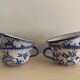 4 tasses à café en porcelaine Paul Gouazé, Martres Tolosane, croix occitane, 1920