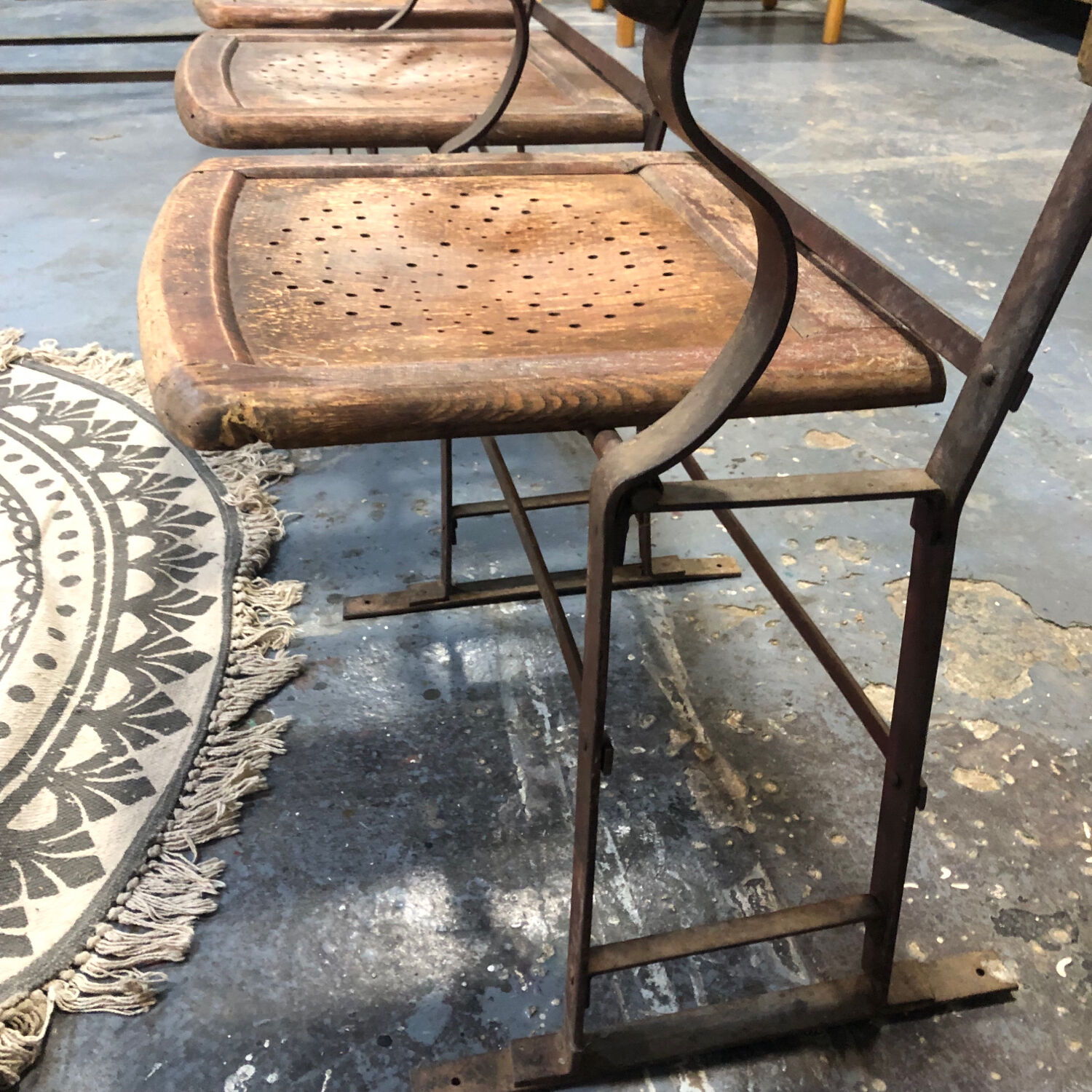 Old cinema seats, early 20th century