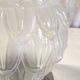 Art Deco style ceiling or table lamp in glass and aluminum - mid-20th century