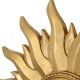 Vintage Gold Sunburst Convex Mirror 54cm