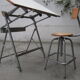 Table à dessin et chaise d'architecte Unic , années 50