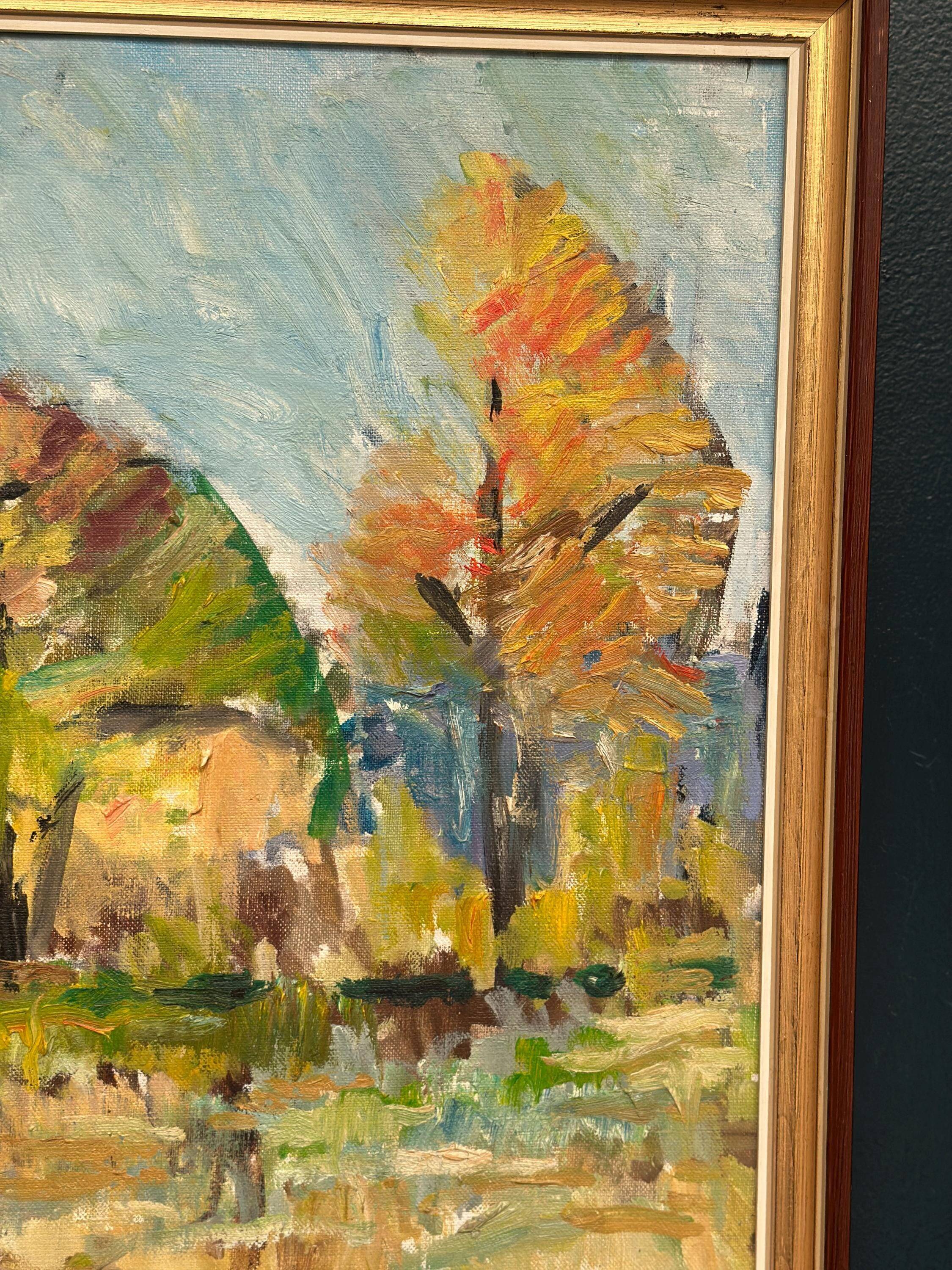 Huile sur toile originale suédoise – “Klar September” par Gunnar Rydholm