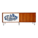 Alfred Hendrickx, Sideboard with Ceramic Art by Willy Meysmans