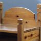 Pair of vintage chunky solid pine bedside tables, Denmark, 1970s
