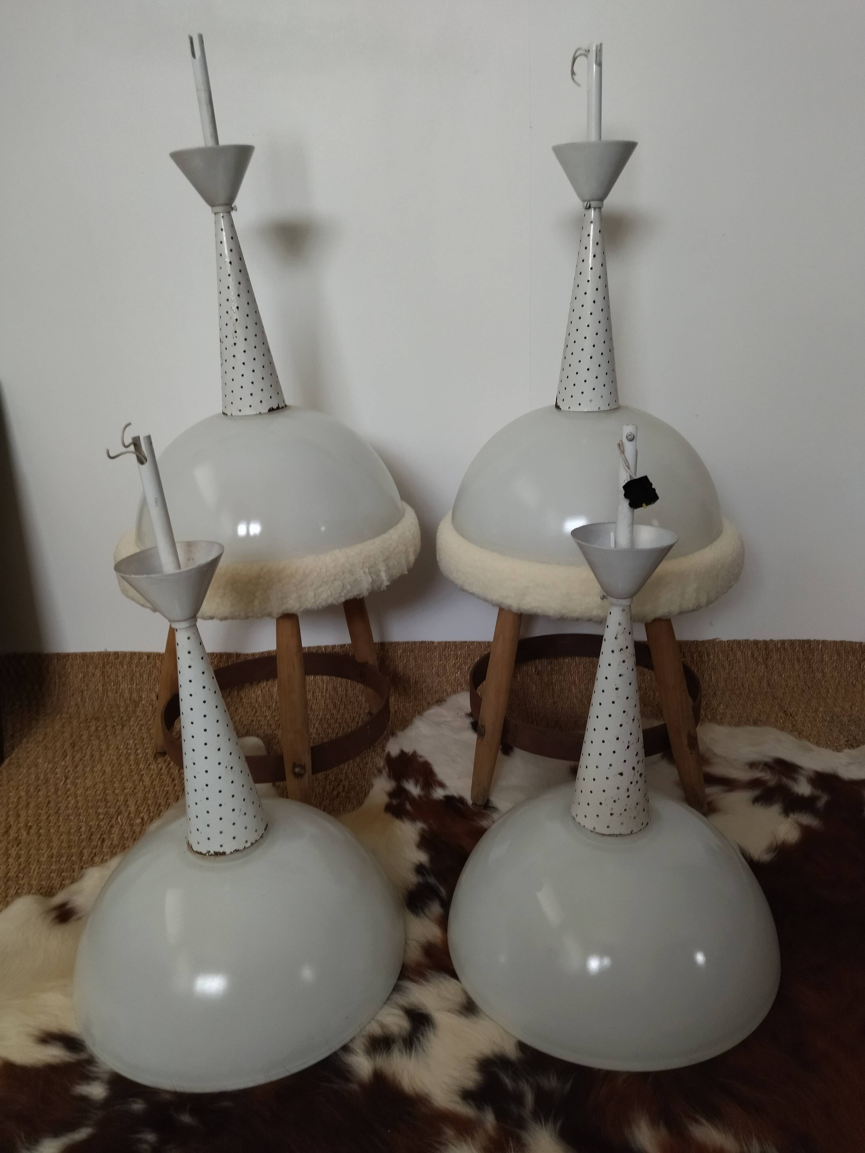 Holophane hanging lamps