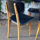 Four chairs in skaï, Scandinavian style, 60s