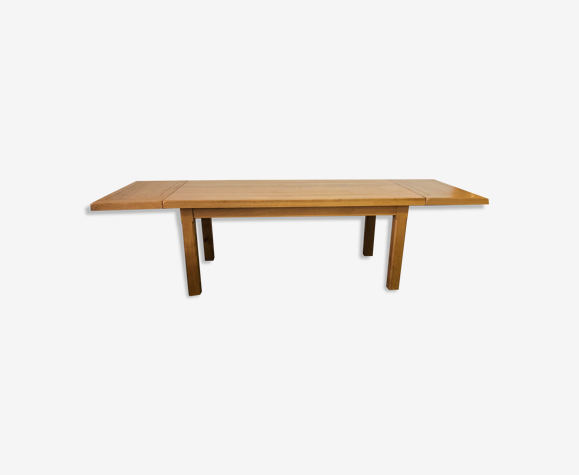 Table en chêne massif avec rallonges