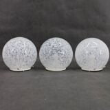 1980s Glass Globe Table Lamp , 3items available