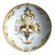 Vintage hollow plate Keraluc Quimper France G6 floral decoration bo