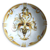 Vintage hollow plate Keraluc Quimper France G6 floral decoration bo