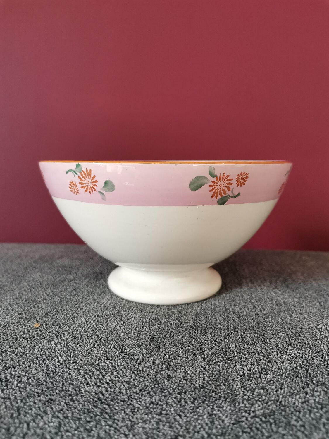 Pink Digoin Bowl
