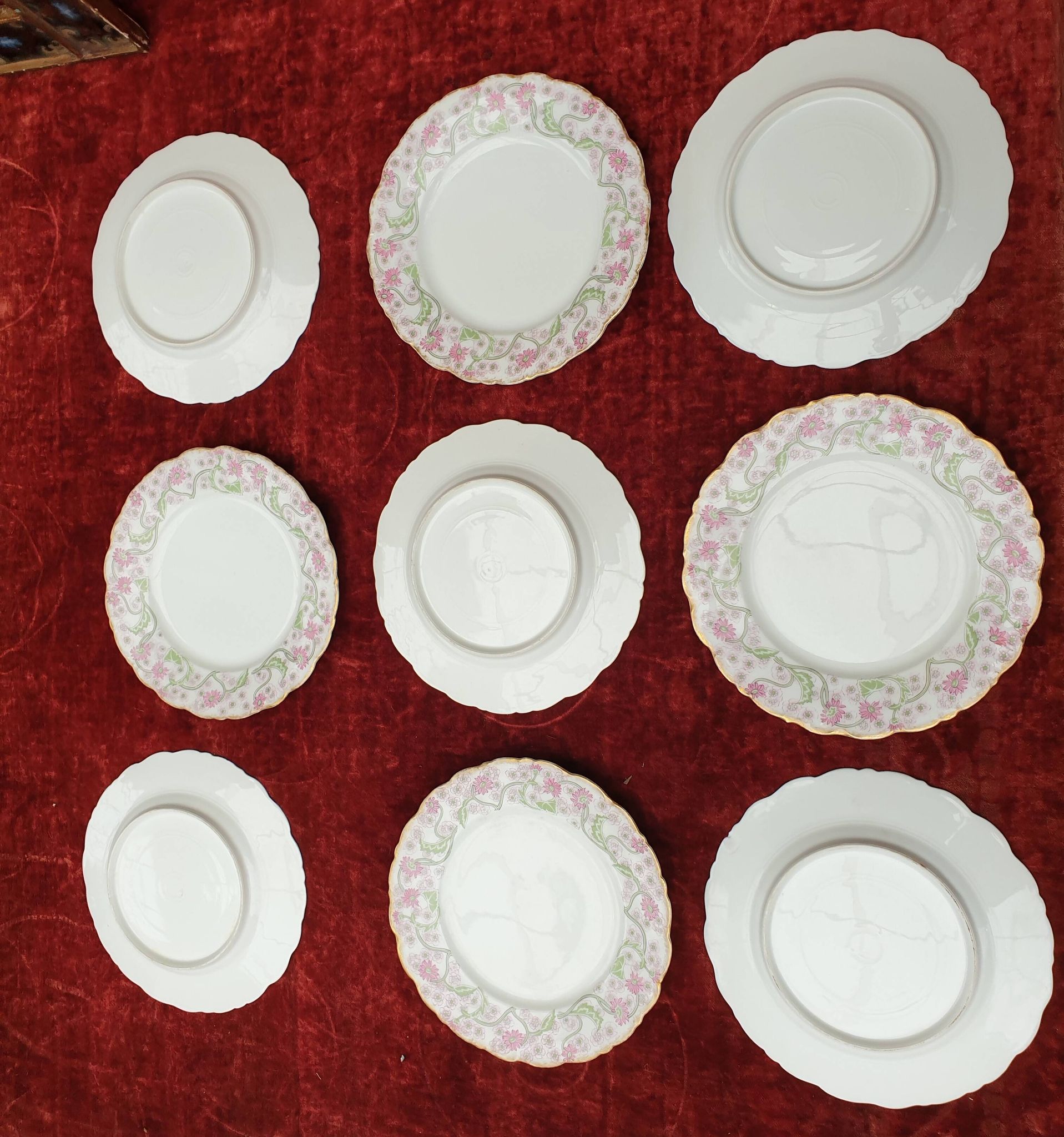 Assiettes à dessert porcelaine de Limoges