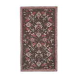 Southwest Wool Rug, Oriental Turkey Oushak Rug with Floral Pattern 4'11" X 8'5"