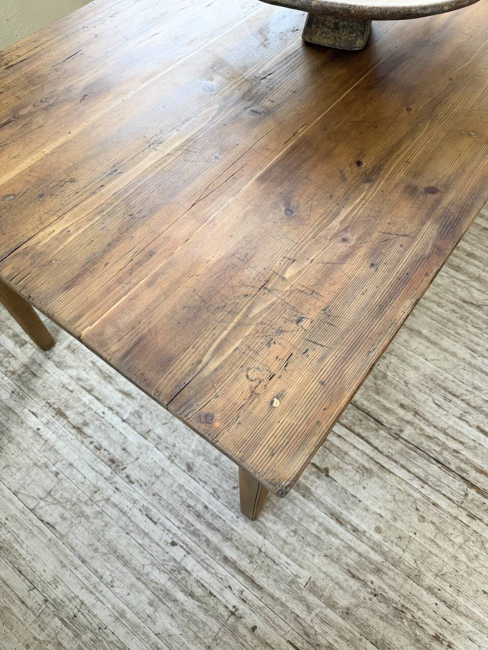 50s pine and oak farmhouse table 2.5m