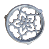 Mini flat bottom in gray enamelled cast iron