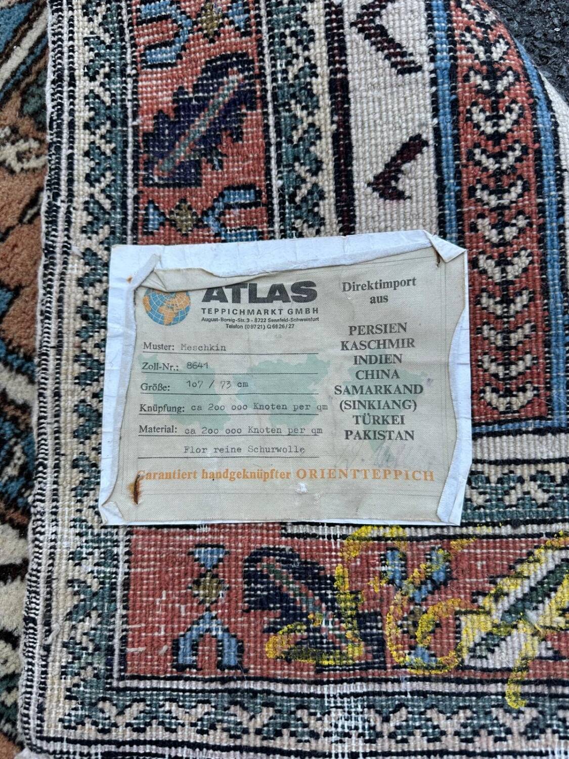 Handmade Persian rug