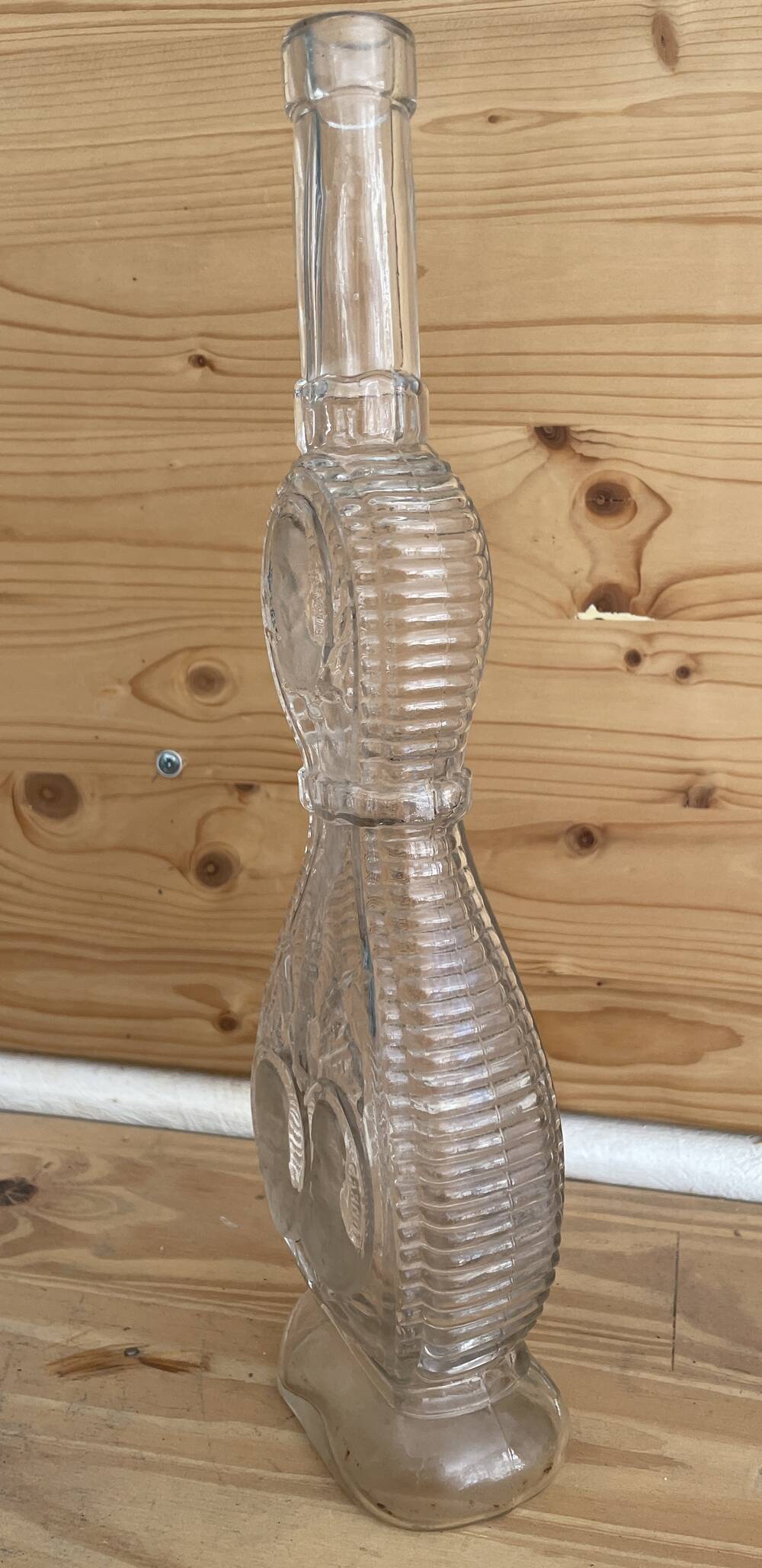 BOTTLE IN LEGRAS SHAPE REPRESENTING ADMIRAL GERVAIS ALEXANDRA III CARNOT