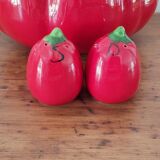 Tomato barbotine salad bowl