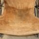 Fauteuil Vintage en Daim et Métal Chromé, 1970